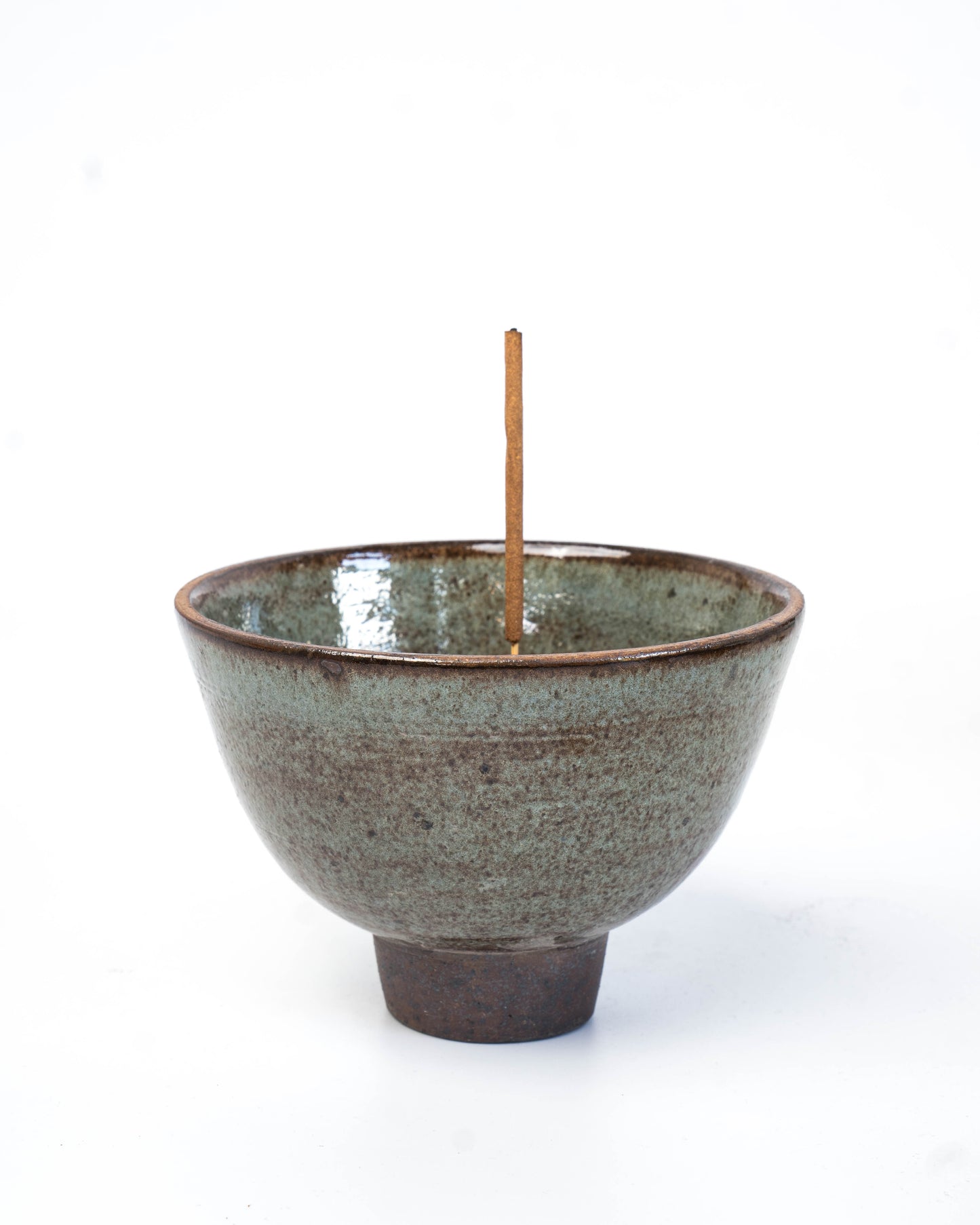 Fern Blue Incense Bowl | M