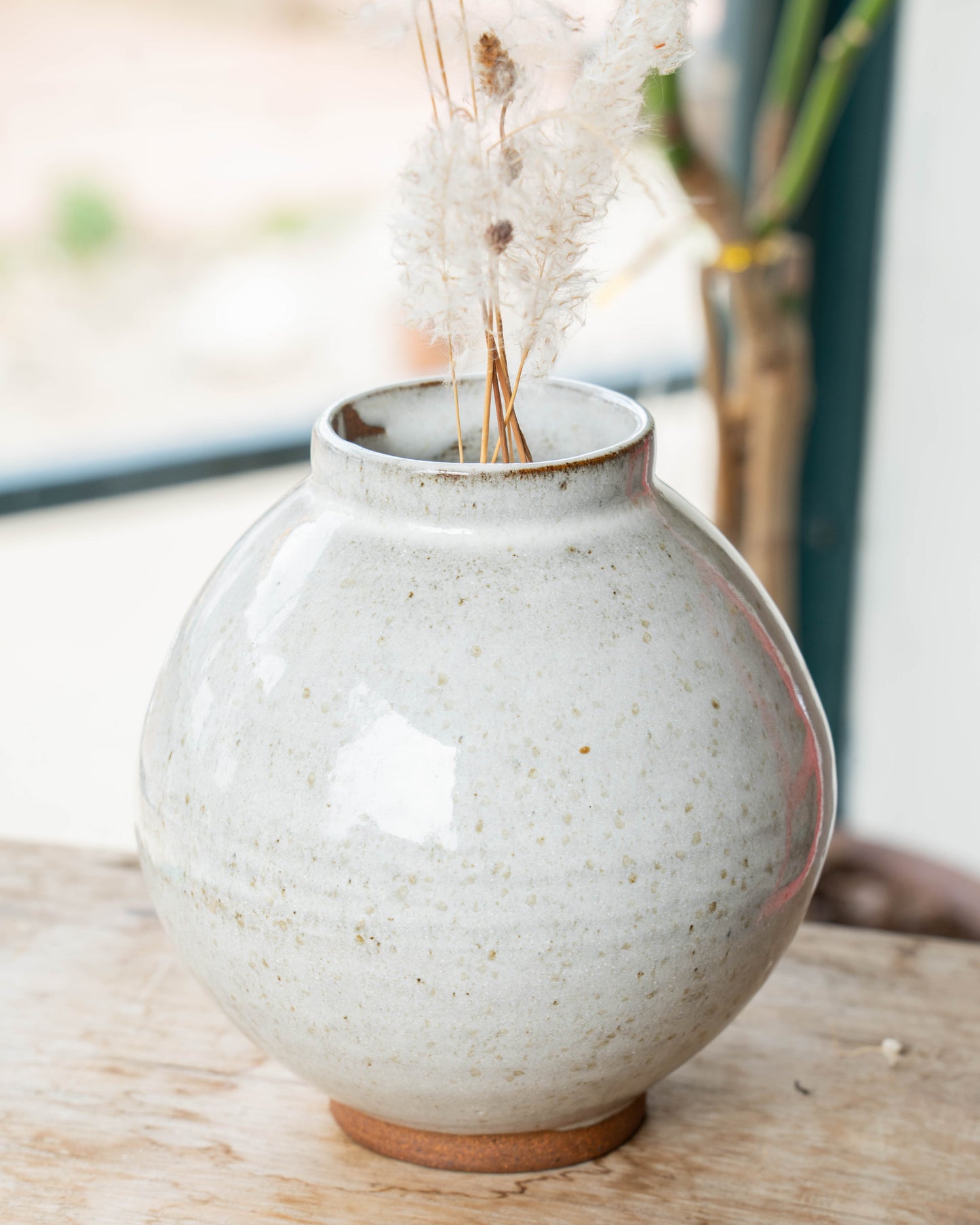 Stone White Moon Jar | M