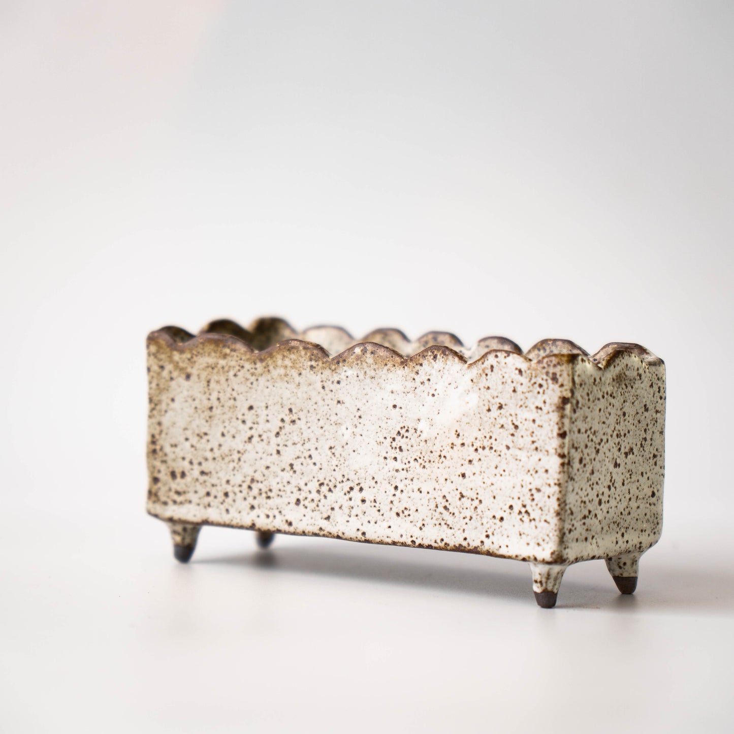 Planter in White Glaze