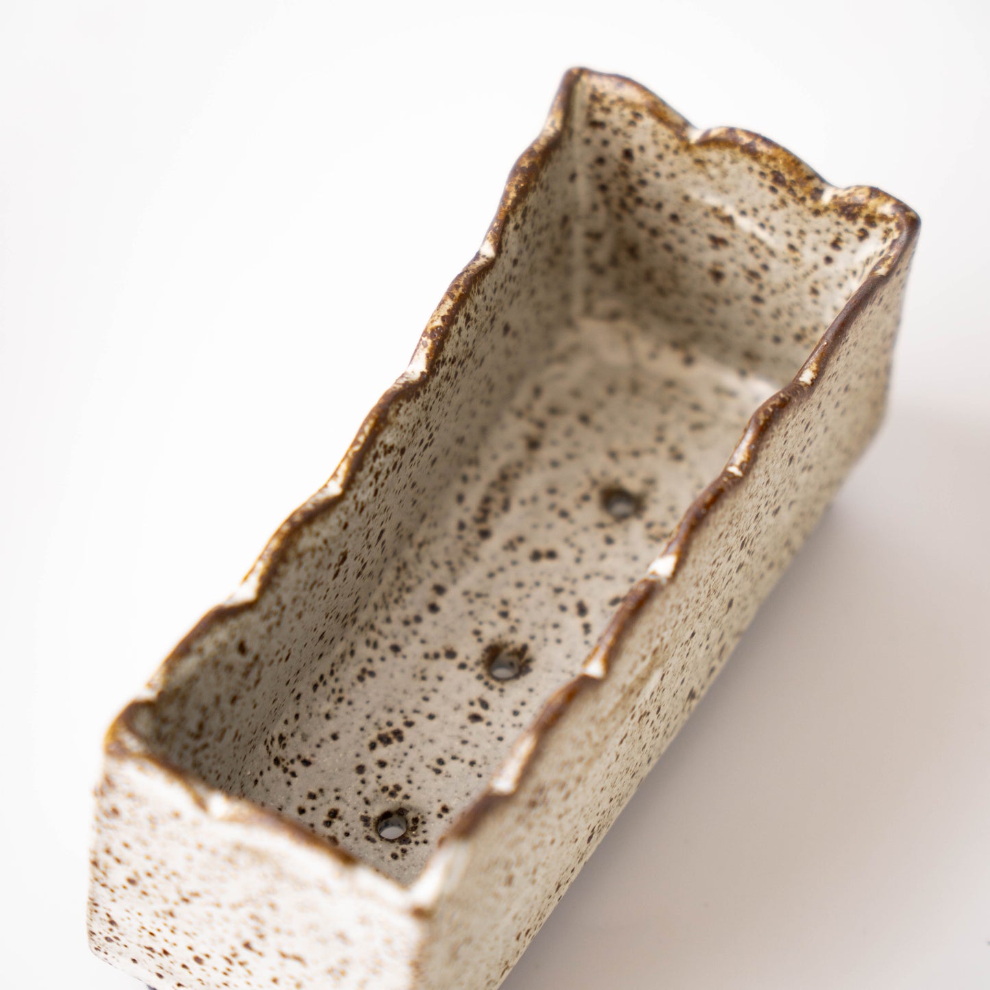 Planter in White Glaze