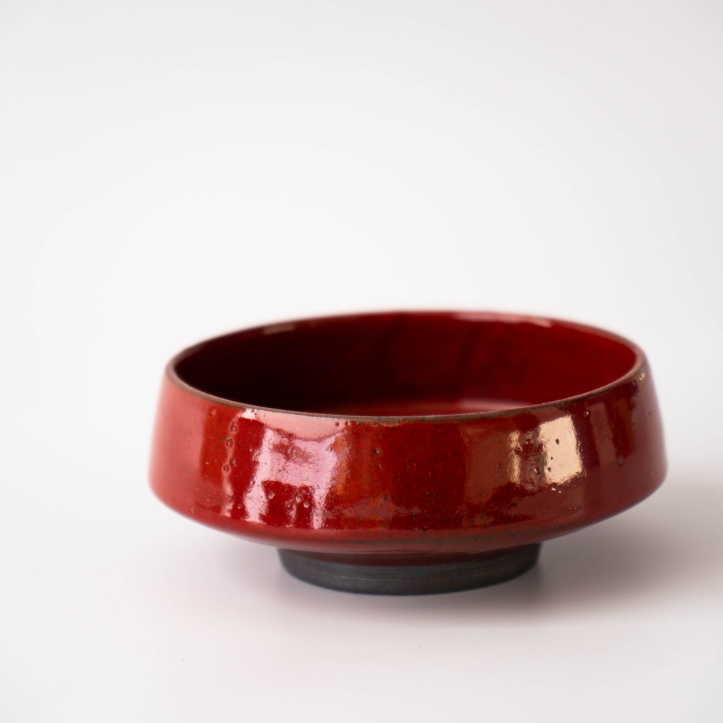 Planter in Deep Red Glaze
