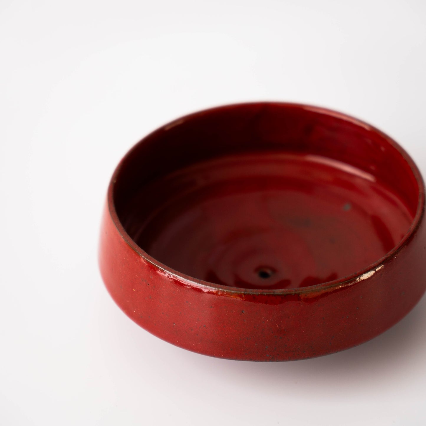 Planter in Deep Red Glaze