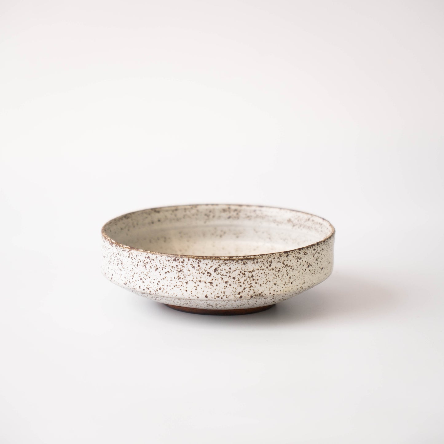 Shallow Planter in White Glaze