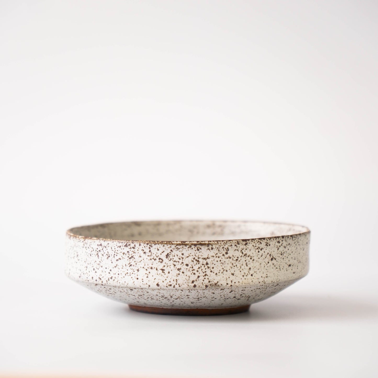 Shallow Planter in White Glaze