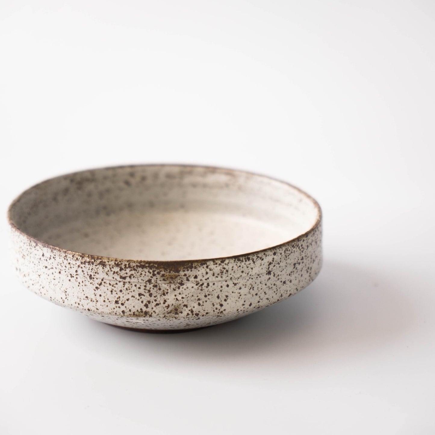 Shallow Planter in White Glaze
