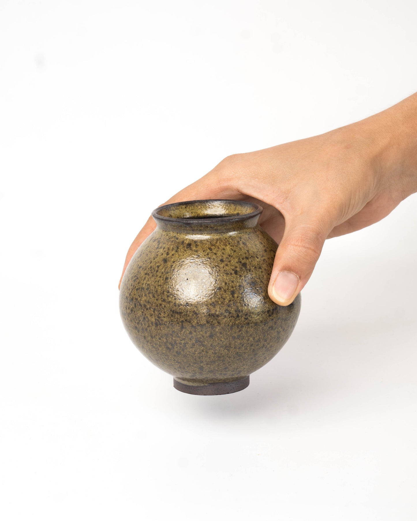 Moss Ash Moon Jar | S