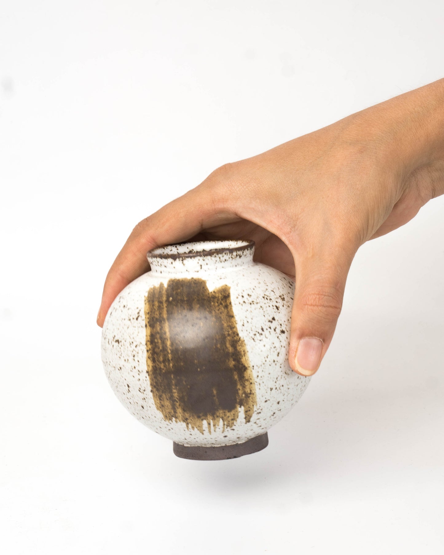 Stone White Moon Jar | S