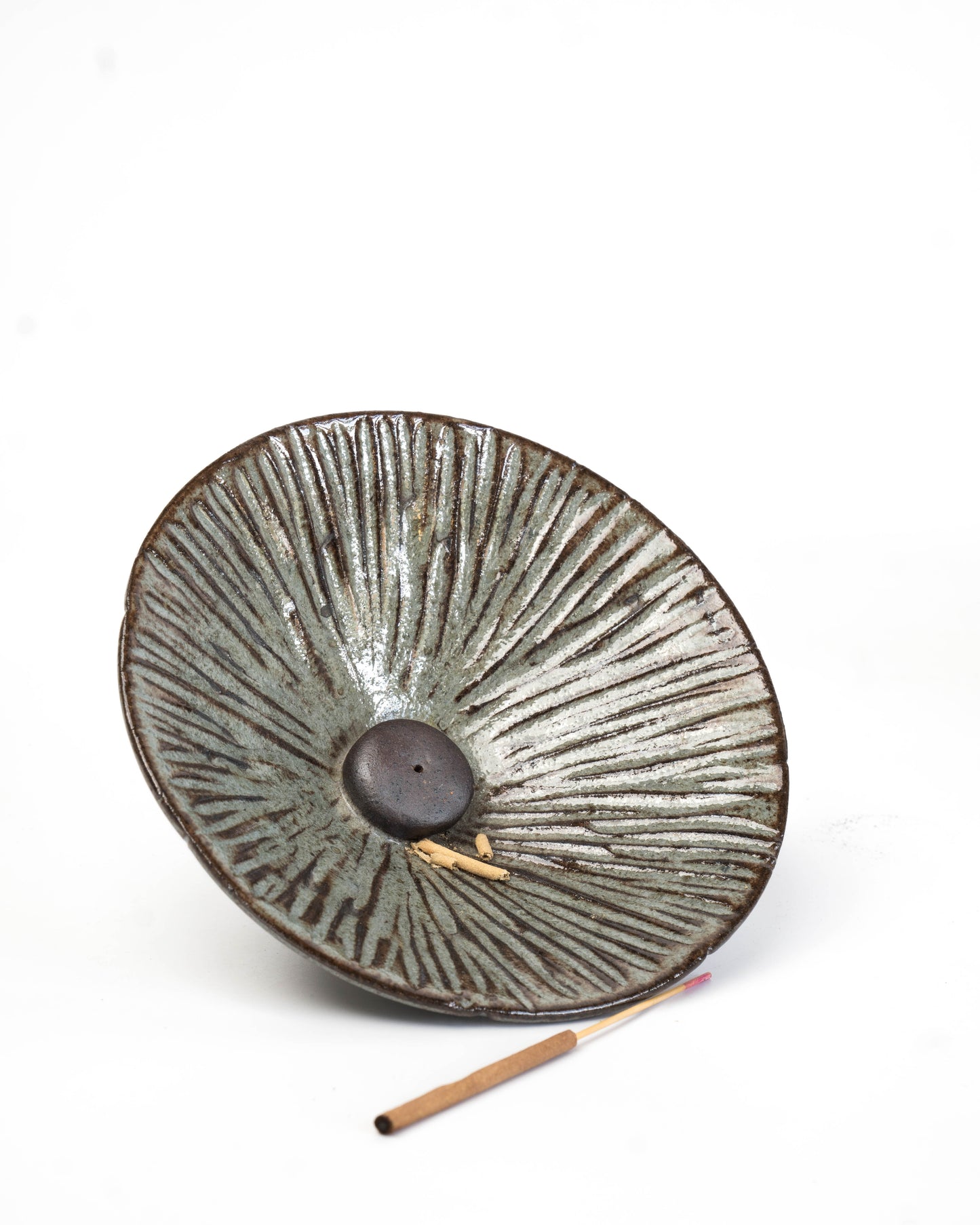 Fern Blue Incense Bowl | M