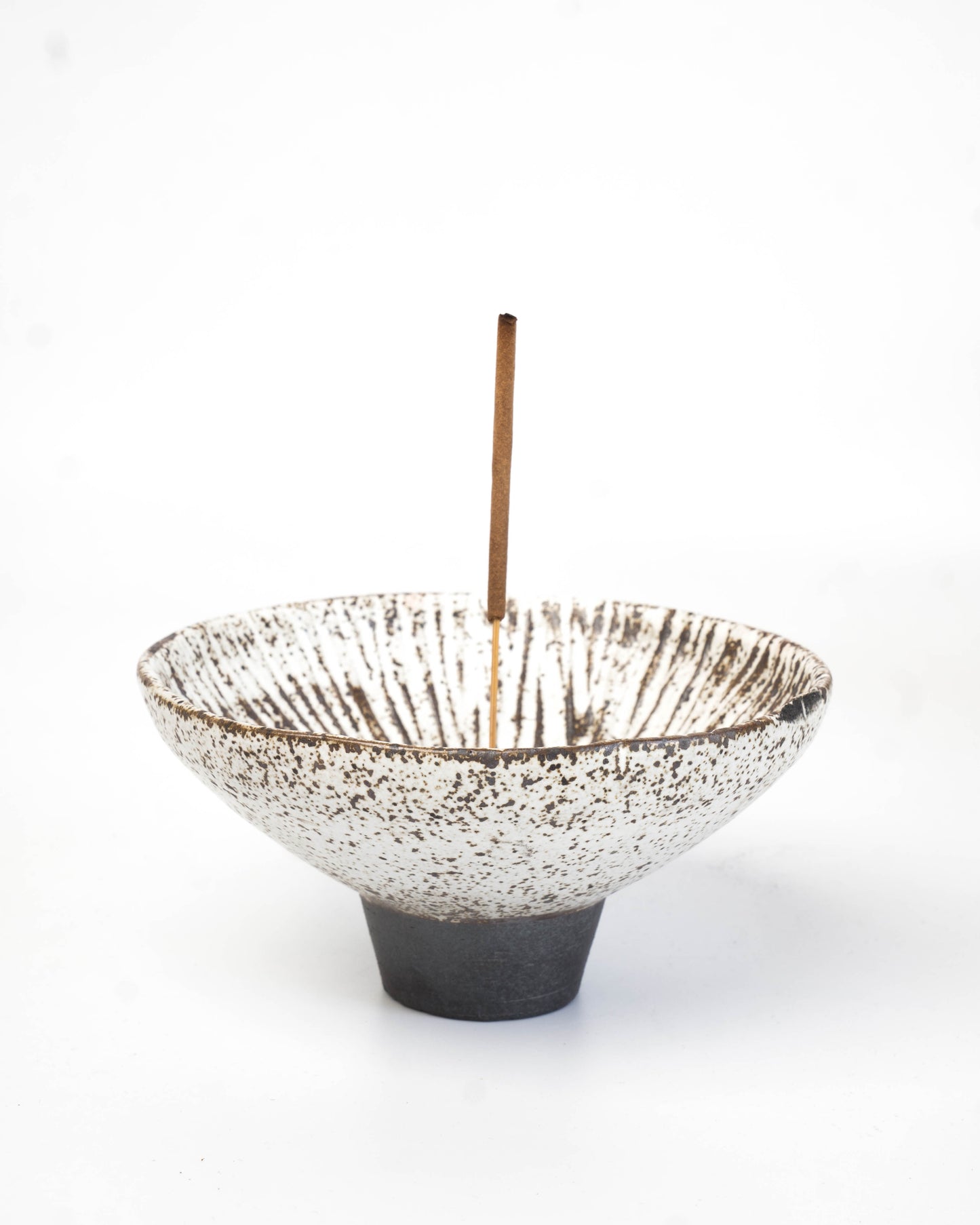 Stone White Incense Bowl | M