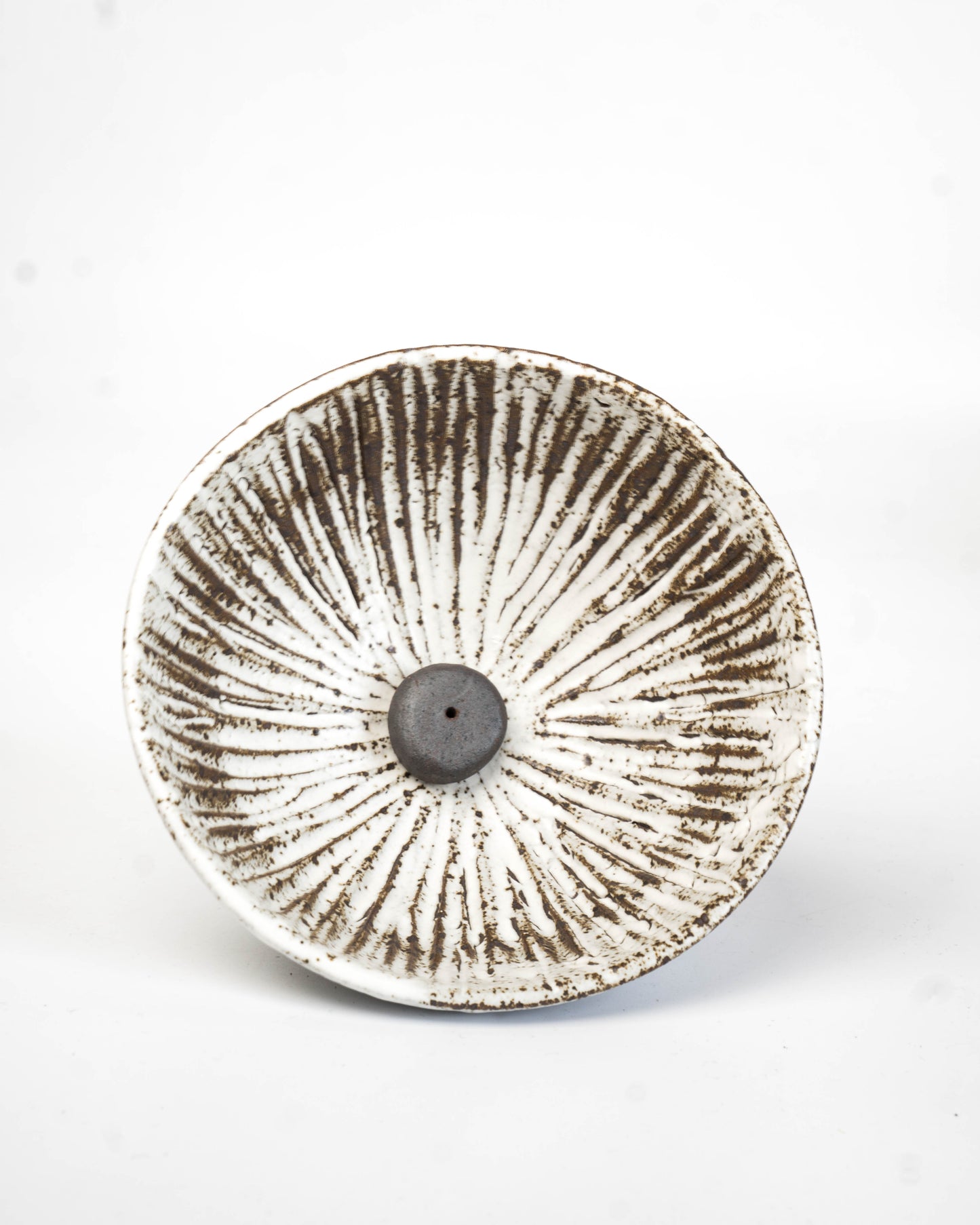Stone White Incense Bowl | M