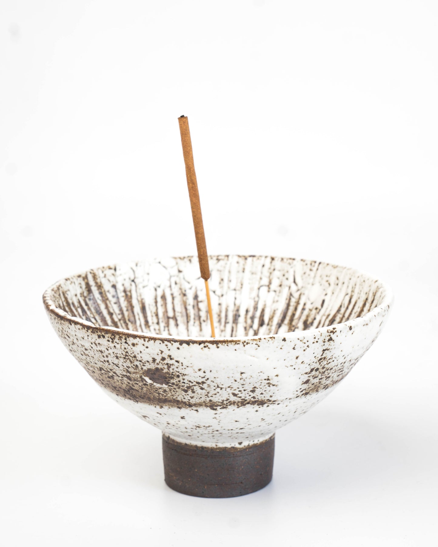 Stone White Incense Bowl | M