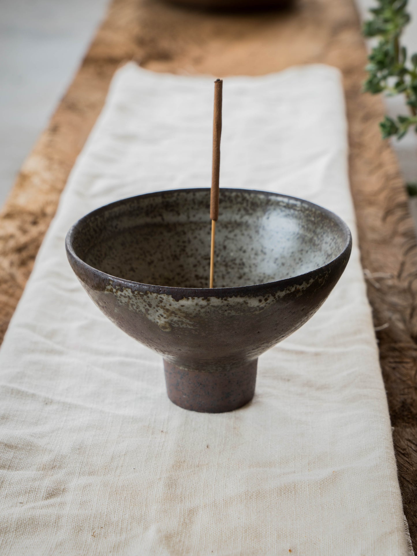 Storm Gray Incense Bowl | M