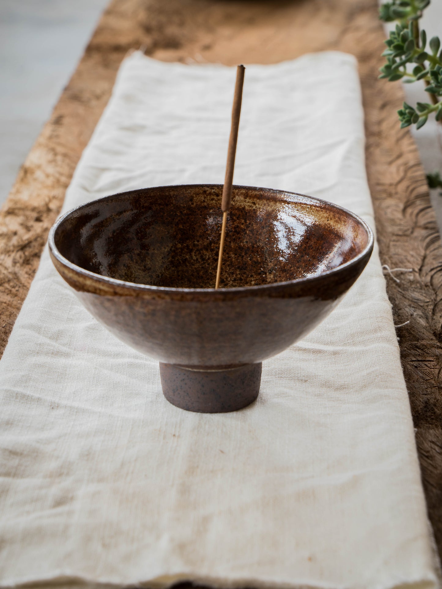 Ochre Incense Bowl | M