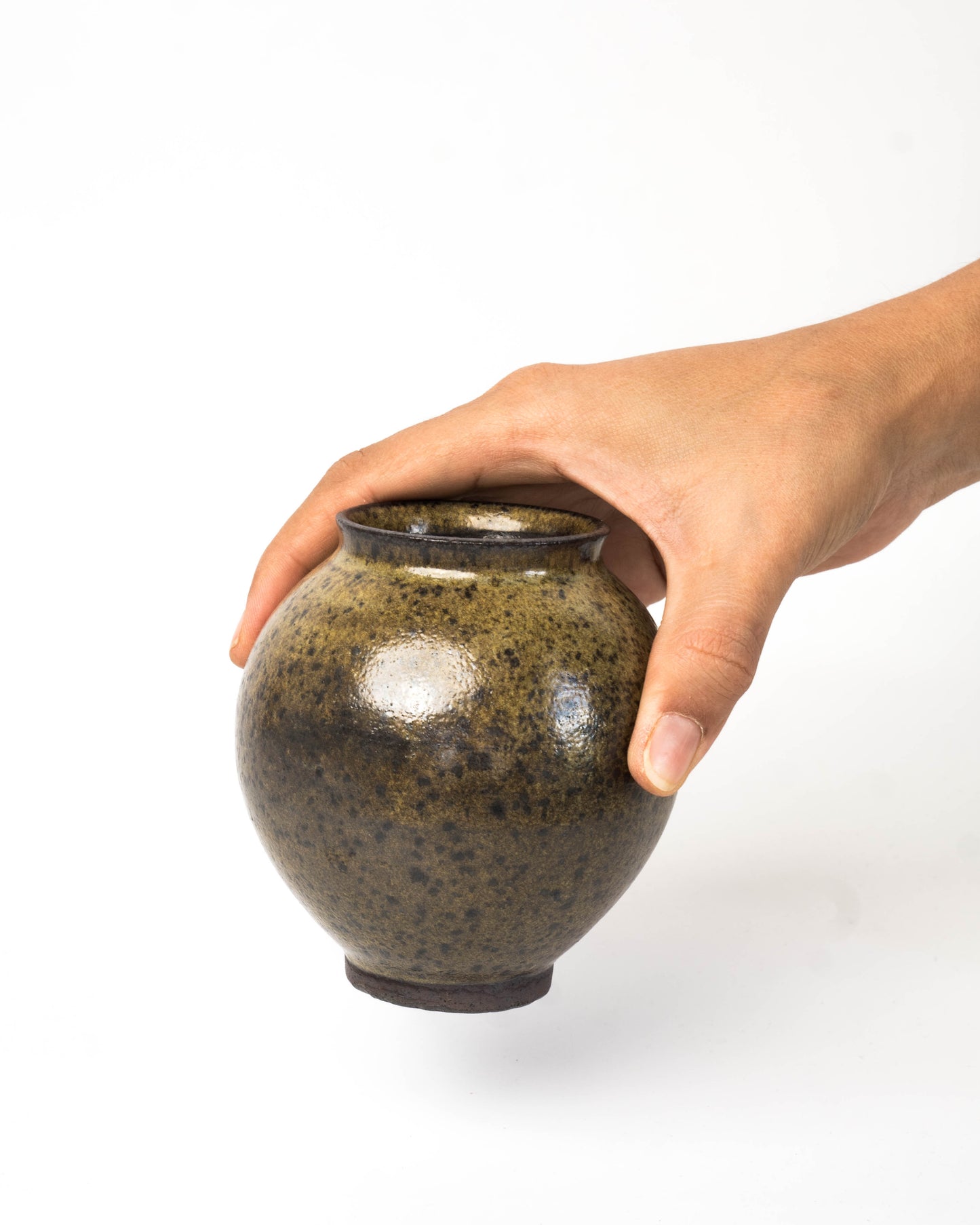 Moss Ash Moon Jar | S