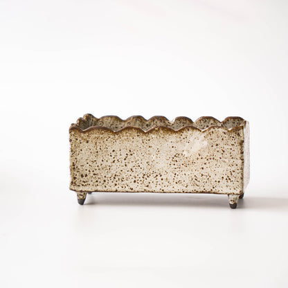 Planter in White Glaze