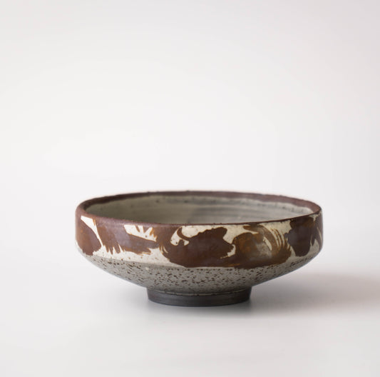 Planter in Gray Glaze