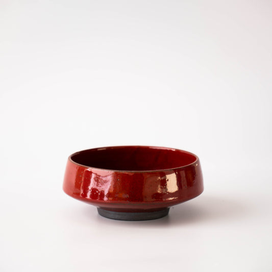Planter in Deep Red Glaze