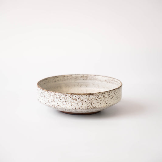 Shallow Planter in White Glaze