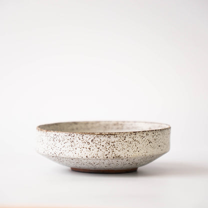 Shallow Planter in White Glaze