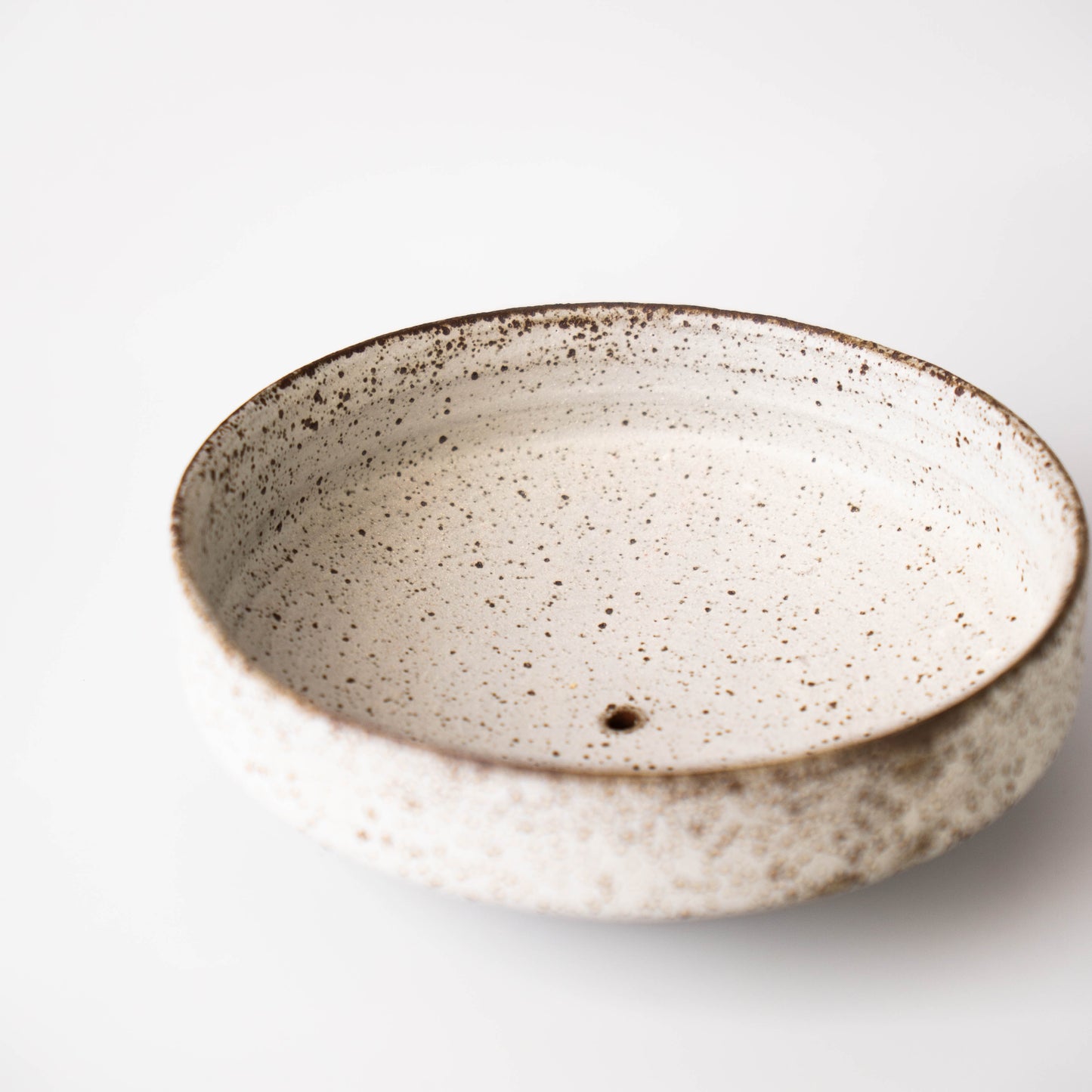 Shallow Planter in White Glaze