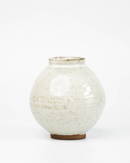 Stone White Moon Jar | M