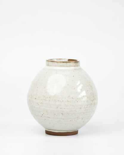 Stone White Moon Jar | M