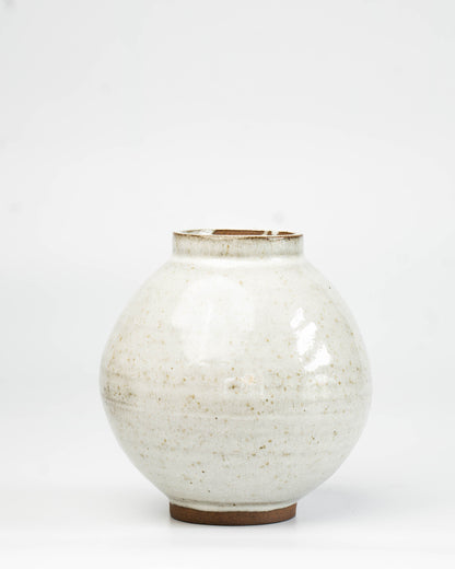 Stone White Moon Jar | M