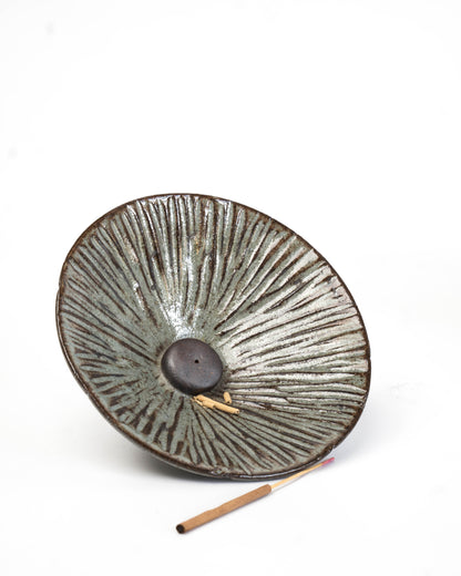 Fern Blue Incense Bowl | M