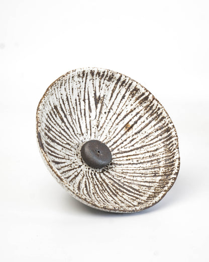 Stone White Incense Bowl | M