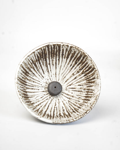 Stone White Incense Bowl | M