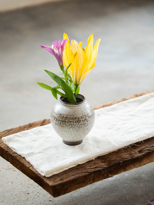 Stone White Moon Jar | S