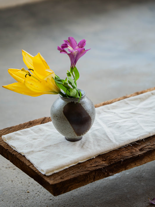Storm Gray Moon Jar | S